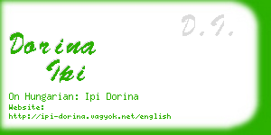 dorina ipi business card